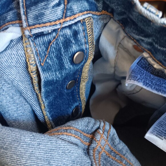 29x30 Levis 501 Premium Denim Jeans Leather Tag Button Fly Classic Stretch - Picture 4 of 6